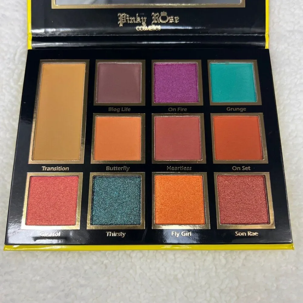 Pinky Rose Cosmetics Sunflower Eyeshadow Palette Cruelty Free Makeup Beauty Y2K